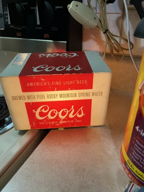 vintage lighted coors beer signs