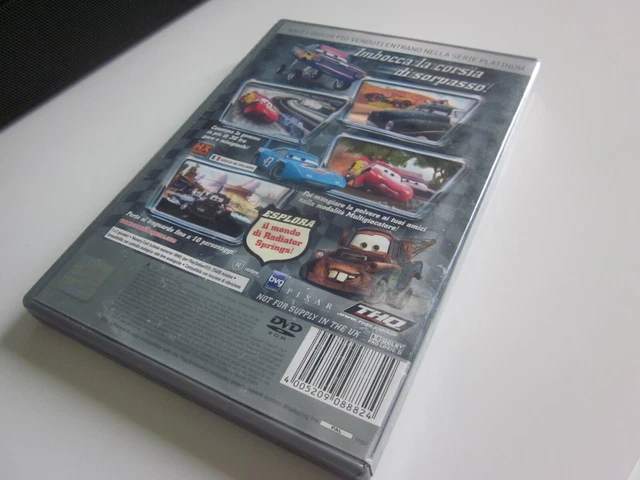 DISNEY PIXAR CARS Motori Ruggenti PS2 VERSIONE ITALIANA PLATINUM RARO disney-pixar-cars-motori-ruggenti-ps2-versione-italiana-platinum-raro
