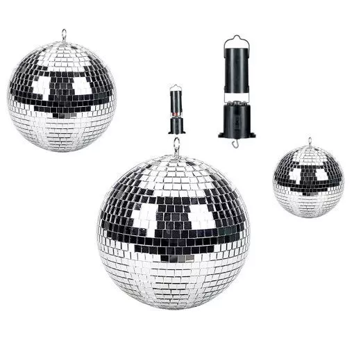 Disco Mirror Ball Silver Glitter Ball Sensory DJ Dance Party 10CM 15CM 20CM