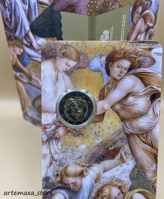 2 Euro Gedenkmünze San Marino 2023 - 500.Todestag von Luca Signorelli - FolderBU