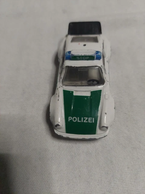 Siku Super 1316 - Porsche 911 Turbo 3.3 Della Polizia Stradale, Modellino Diecast Scala Circa 1:54, Anni '78-'89