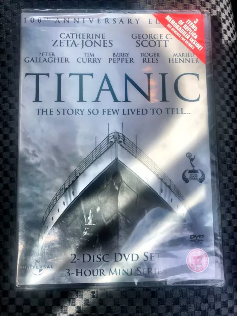 Titanic NEW DVD Mini Series & Memorabilia 100th Year Anniversary Edition