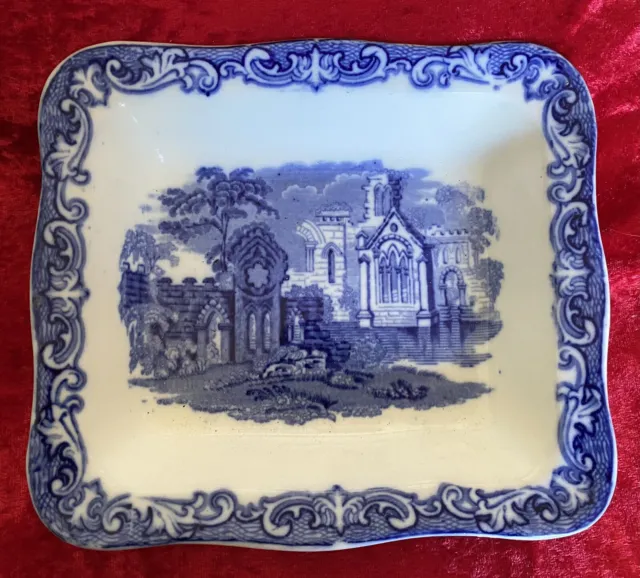 Geo. Jones & Sons Blue And White Shredded Wheat Dishes Abbey 1790.