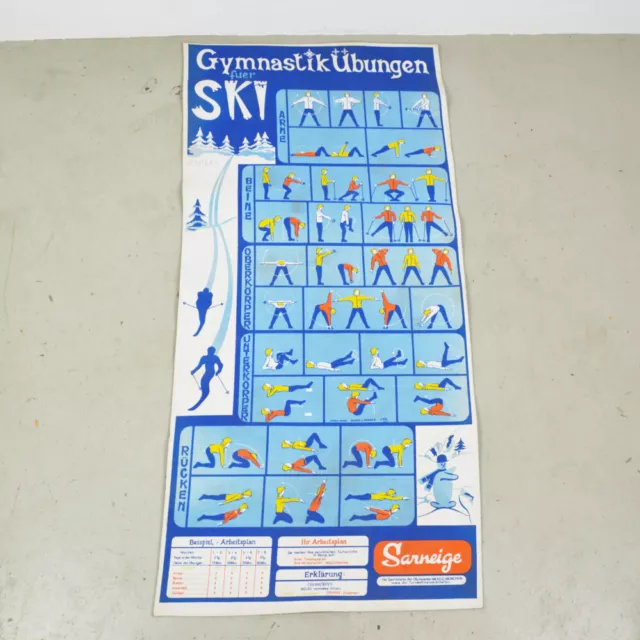 Sarneige Sports Mat - Old Gymnastics Exercises for Ski - Vintage