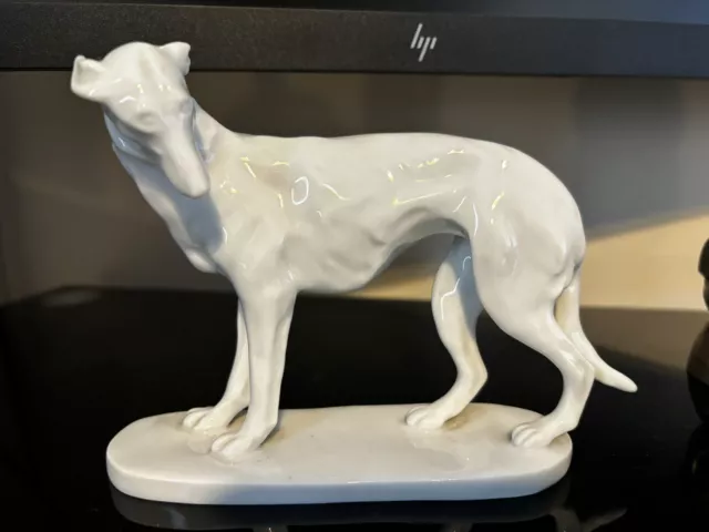 Greyhound Porcelain Figurine Capodimonte