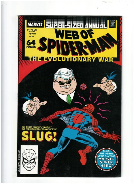 Web of Spider-man Annual #4 Marvel 1988 vs. Slug VF 8.0