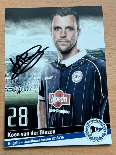 Koen van der Biezen -Arminia Bielefeld - Autogrammkarte original signiert-#S2423