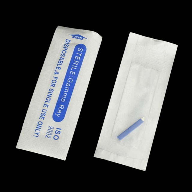 50 Pcs Lip Needles Eyebrow Needle Hand Tools Blank 6