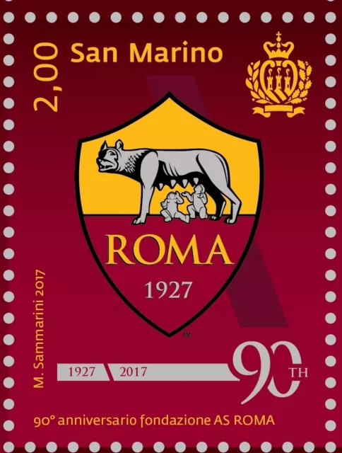 Сан Марино San Marino 2017-90°fondazione dell’ AS ROMA