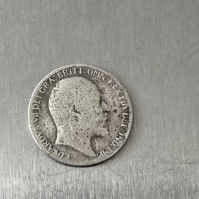 Edward VII, Sixpence, 1910, 0.925 Silver Lot 3