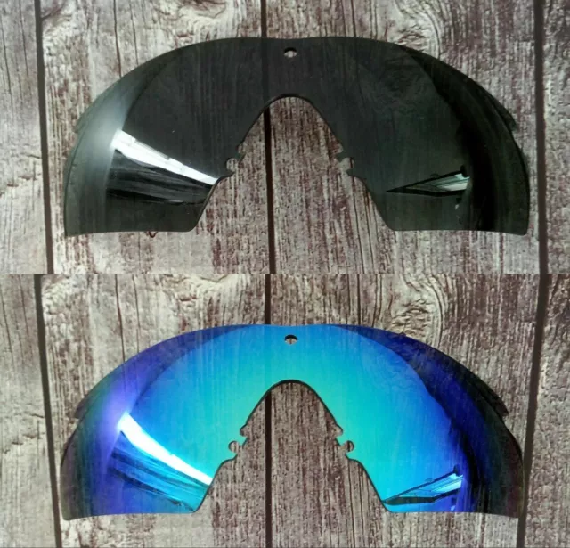 IR Polarized Replacement Lens for-Oakley SI M Frame 2.0 Sunglass -Black*Blue