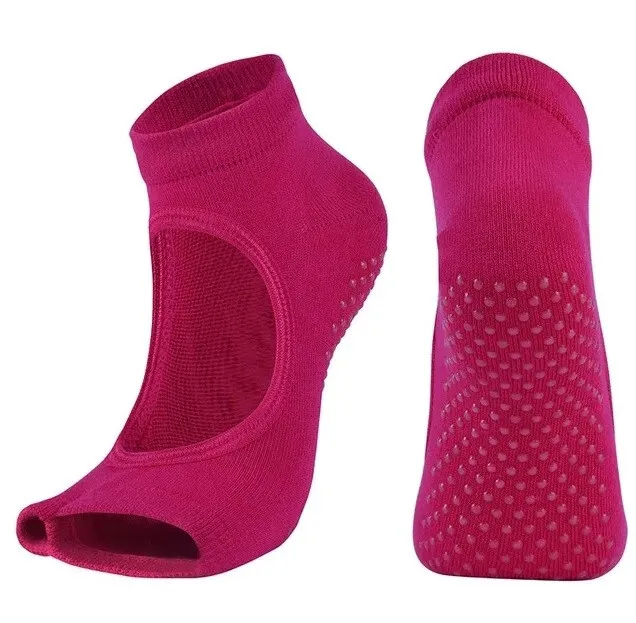 Toeless Socks Yoga, Pilates, Dance, Half Toe with Grips Anti Non  Skid EUR 35-40