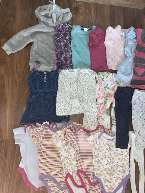 Leggings top vestiti bambina 25 pezzi età 12-18 mesi 2