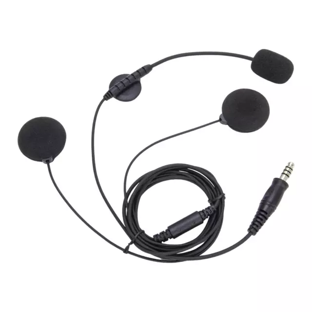 Black Motorcycle Radio Headset Microphone Professional