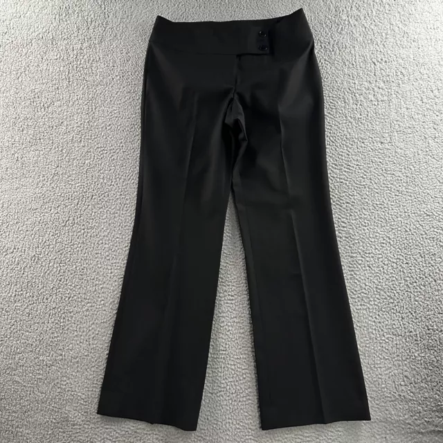 Classiques Entier Womens Pants Black Size 6 Dress Career Pant Stretch Wool Blend