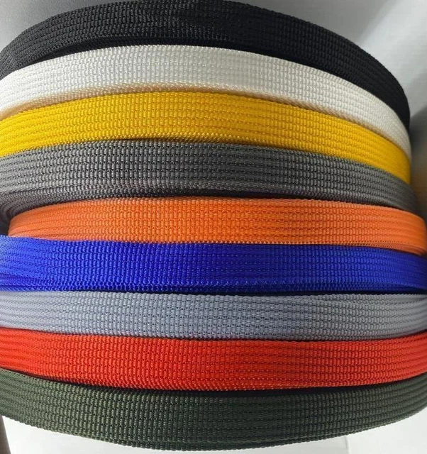 Cinta para tejer polipropileno de 20 mm 3/4 pulgadas, correa para hacer bolsas, correas fuertes, COLLAR