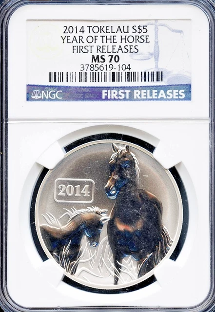 2014 TOKELAU YEAR of the Horse 1 Oz .999 Silver Coin $44.99 - PicClick