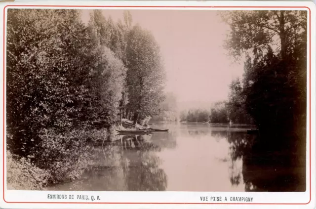 France, Champigny-sur-Marne, the surroundings of Paris vintage albumen print, T
