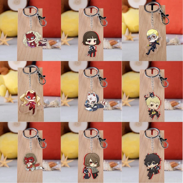 PERSONA 5 ANIME Keyring Acrylic Keychain Keyfob UK SELLER £4.39