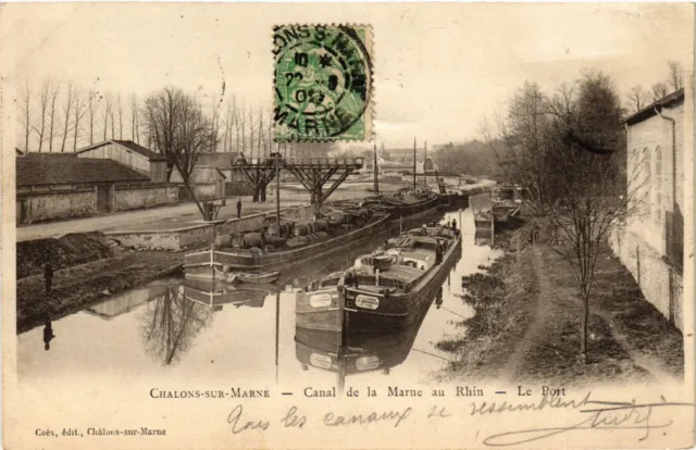 CPA CHALONS-sur-MARNE - Canal de la Marne au Rhin - Le Port (743098)