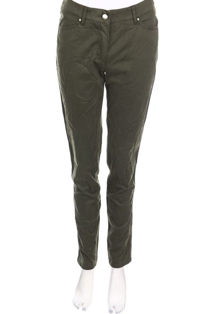BASICON PANTALONI CHINO Cotone I 44 D 38 verde oliva NUOVI EUR