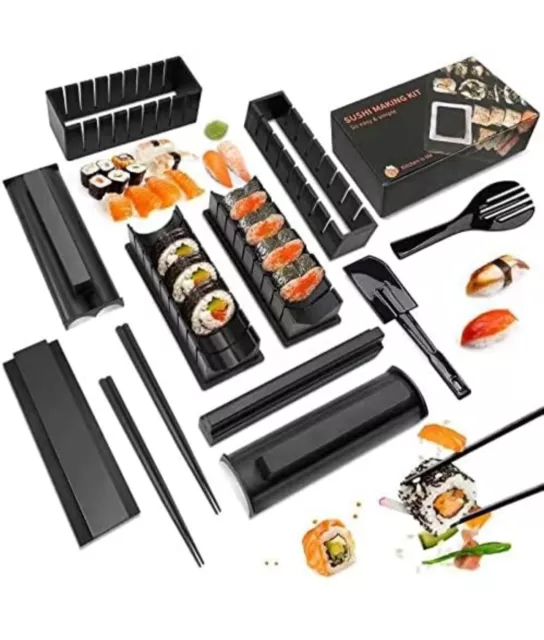 Sushi Maker Kit Stampi per Sushi Kit per Preparazione Sushi set Kit Rulli Riso