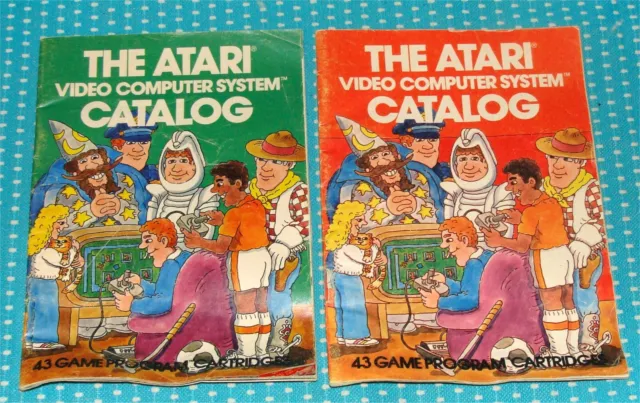 2 Vtg The Atari Video Computer Game System Catalogs 1981 Program Cartridges