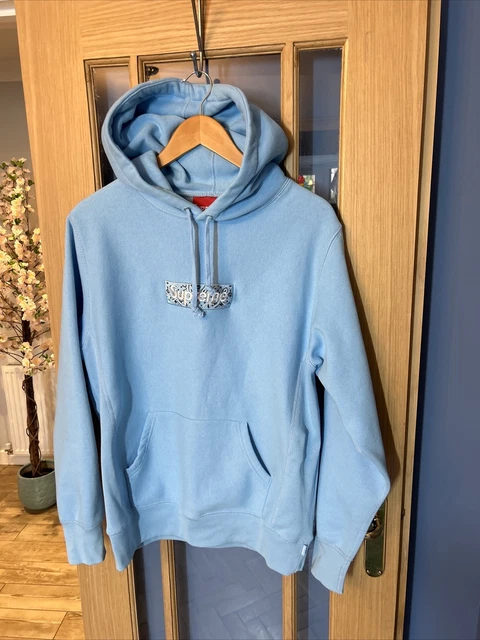 Supreme light blue hoodie sale