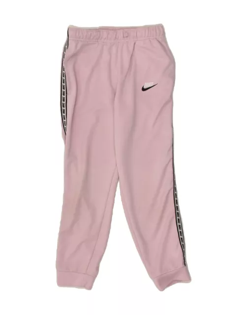 NIKE Girls Tracksuit Trousers Joggers 11-12 Years Large  Pink Polyester BC64