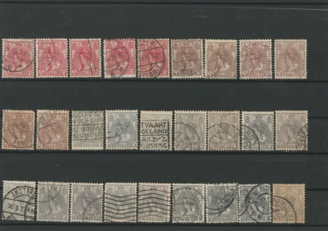 Wertvolles Lot Briefmarken Nederland ab 1900   27 Werte
