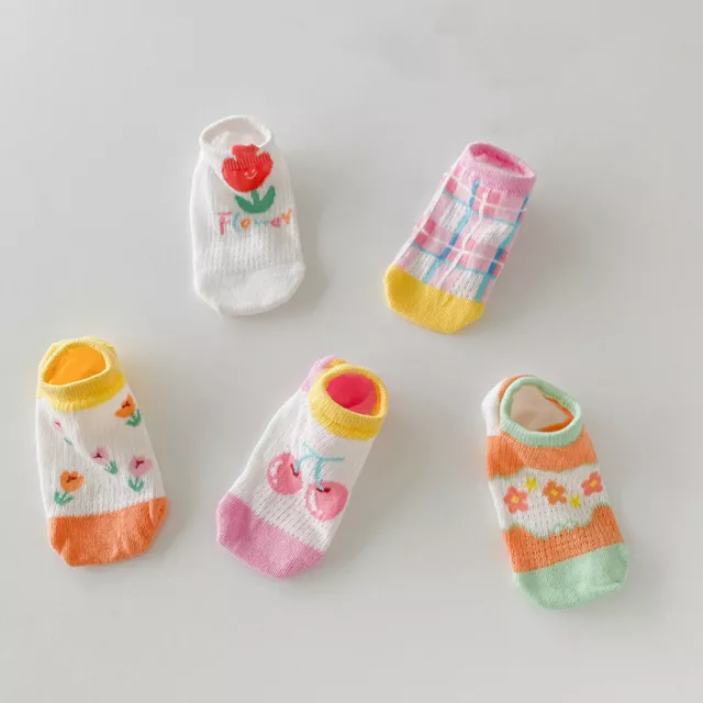 5 Pairs Newborn Infant Toddlers Baby Girls Party Boys School Trainer Ankle Socks