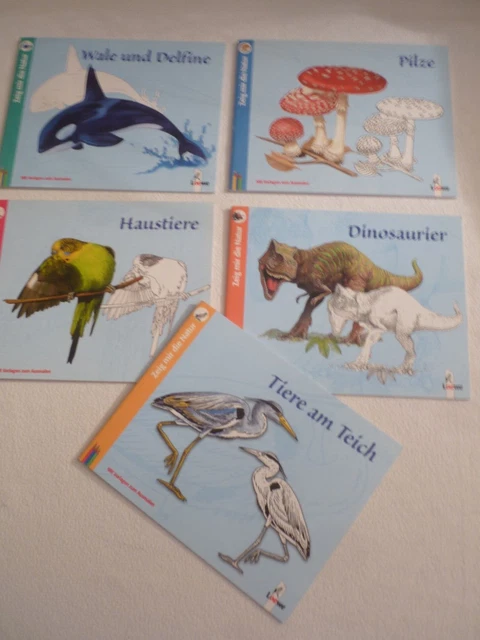 Saurier, Delfine, Haustiere...  Malbuch  ❤️ LOEWE Zeig mir die Natur  -  NEU