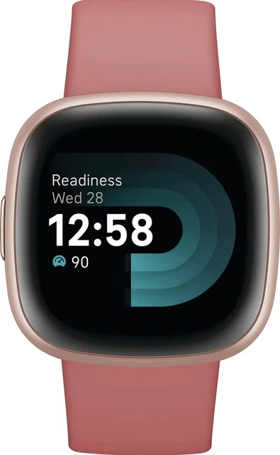 Fitbit Versa 4 Fitness GPS Smartwatch, Pink Sand/Copper Rose Aluminum. FB523RGRW Fitbit Versa 4 Fitness GPS Smartwatch, Pink Sand/Copper Rose Aluminum. FB523RGRW