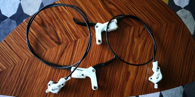 SRAM AVID JUICY White Front Rear disc brake lever and caliper