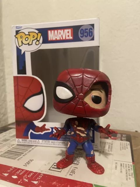 Custom Funko Pop Spider-Man (Battle Damaged Suit )