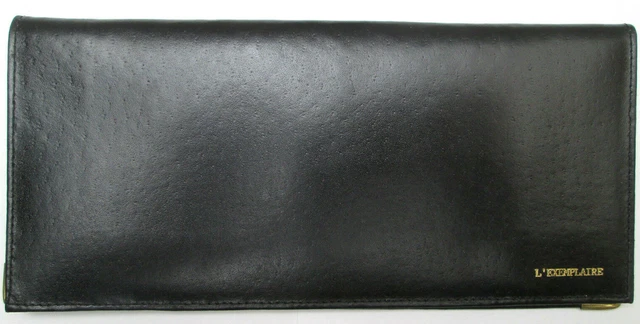 Pochette De Soirée Vintage Gold Pfeil - Cuir Bleu Marine, Portefeuille Type Pochette De Poignet, Occasion