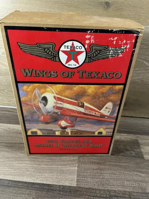 Wings of Texaco 1930 Travel Air Model R "Mystery Ship" plane 1997 ERTL new w/COA