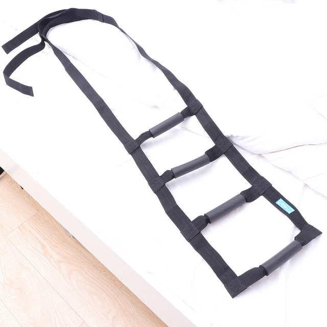 Dispositivo de asistencia de escalera de cama para sentarse con correa de mango cuerda escalera caddie ayuda
