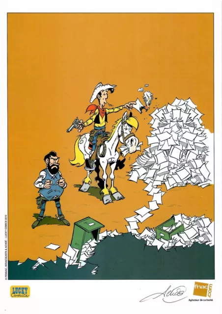 Ex-Libris De Lucky Luke Tirage Limite Et Signe Par Achde Neuf