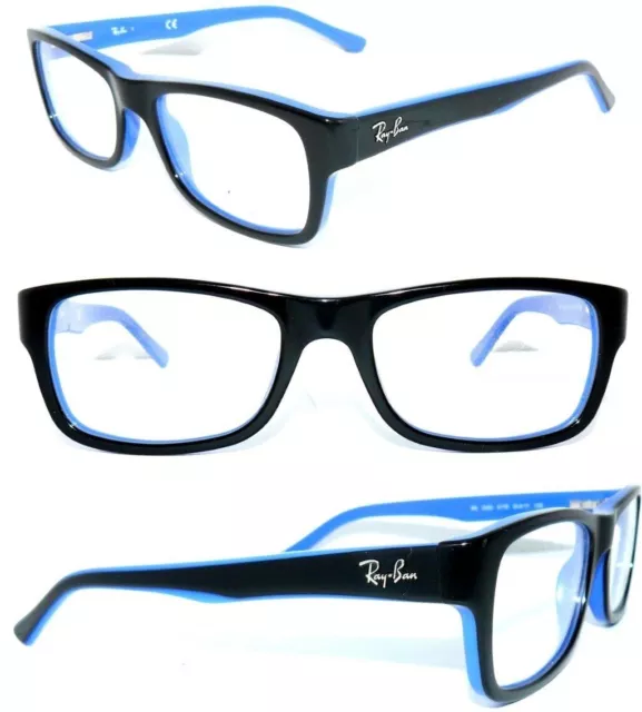Ray Ban Brille Schwarz Blau Rb 5268 5179 50 Fassung 5256 Gestell Damen / Herren