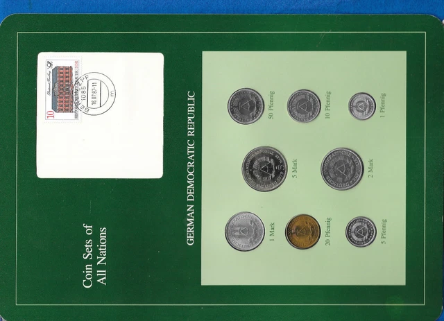 Coin sets of all nations East Germany 1979-1981 UNC 5 Mark 1979 KM#29 32,000