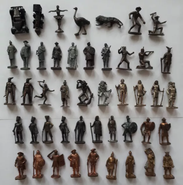 Kinder Vintage - Lot Figurines Metal - Metallfiguren Kinder
