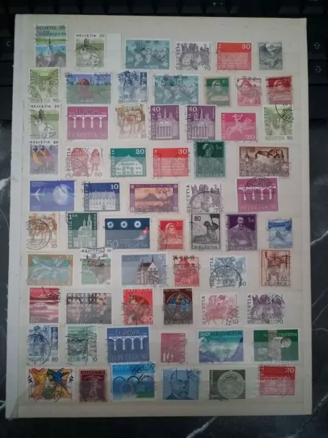 Schweiz Helvetia Timbres Stamps Briefmarken Sellos