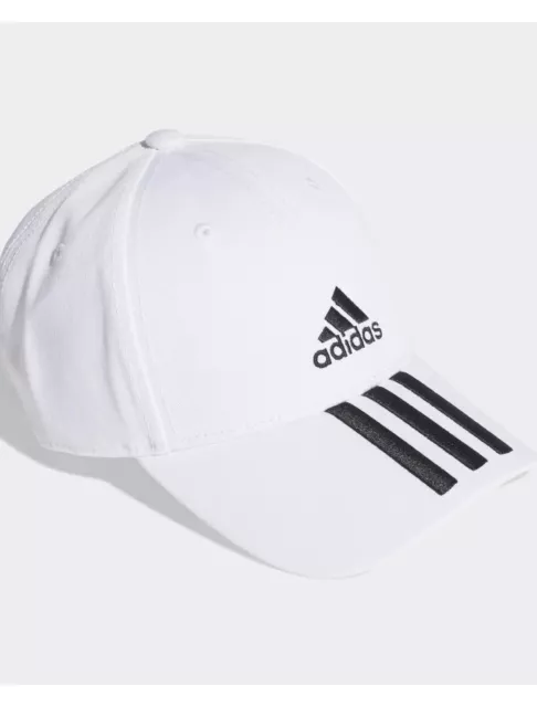 Adidas Hut Hat Cap Chapeau Casquette Blanc Unisexe 3 stripes Twill Coton