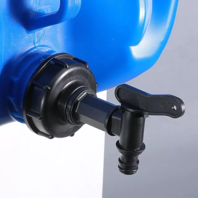 Reliable Plastic Faucet Black Fitting Connector Water For IBC Plastic Tank