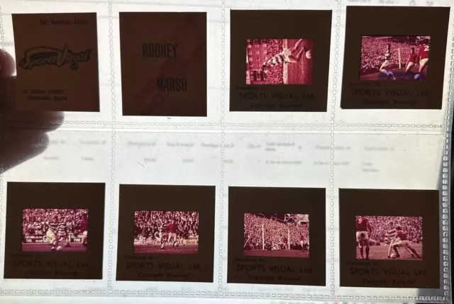 Rare Rodney Marsh Qpr Fc Lot Of 6 Photo Photographic Transparency Slides