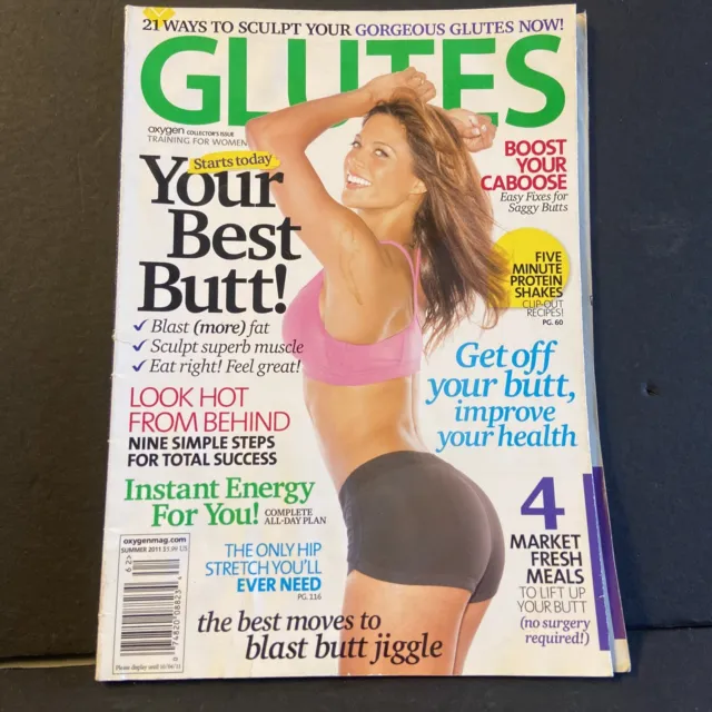 Oxygen Glutes Magazine Health and Fitness Five Minute Protein Shakes Preowned