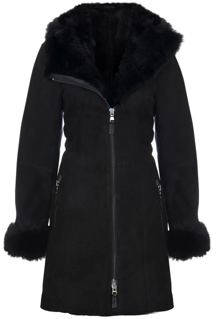 Cappotto In Pelle Di Pecora Shearling Toscana Marrone - 100 - Foto 9