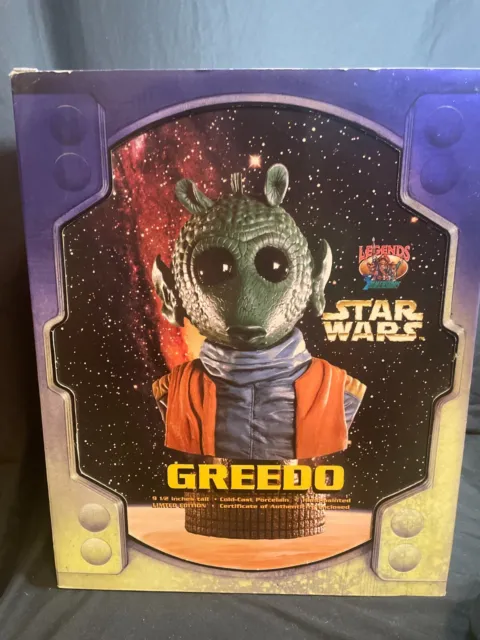 Star Wars Greedo Figure Rare No. 1731/2500 Legends in 3 Dimensions Toy Bust