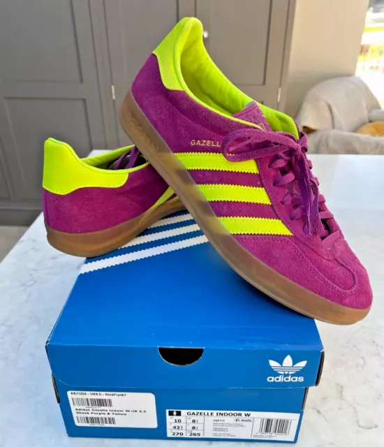 Purple and deals yellow adidas gazelles